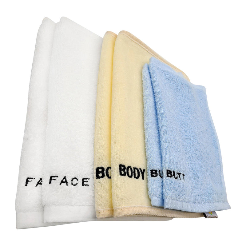 Load image into Gallery viewer, The Complete Washcloth Set – 6 Piece - For Face, Body, and Butt
