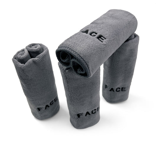 FACE CLOTH - Microfiber Washcloth Set of 4 Microfiber Face Cloth by Crafty Cloth (Set of 4)