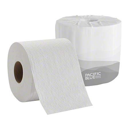 Load image into Gallery viewer, GP Pro™ Pacific Blue Basic™ 1 Ply Toilet Paper - 4.0" x 4.0"
