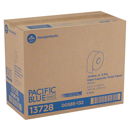 Load image into Gallery viewer, GP Pro™ Pacific Blue Select™ Jr. Jumbo 9" Toilet Paper - 3.5"x1000'
